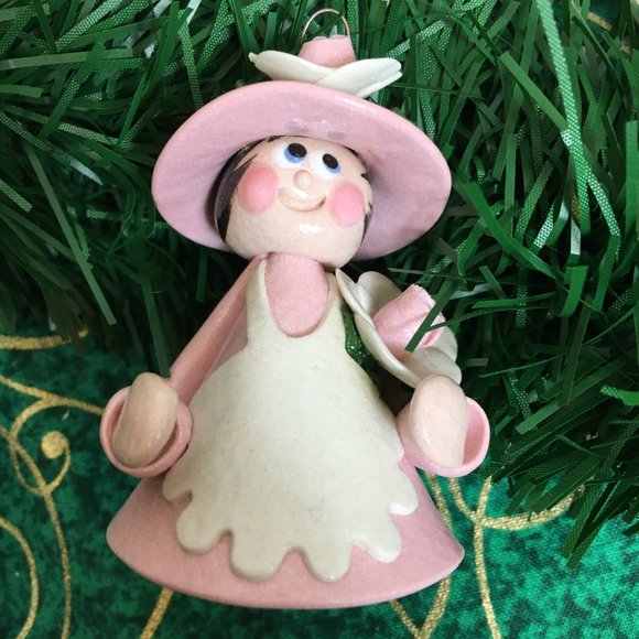 80’s Polymer Clay Ornaments  handmade Set  Christmas Bells Vintage - Picture 7 of 15